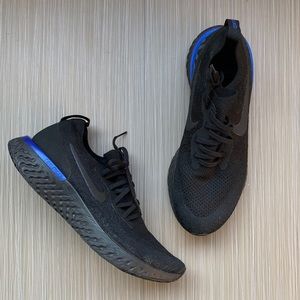Nike Black Epic React Flyknit 2 Running Shoes